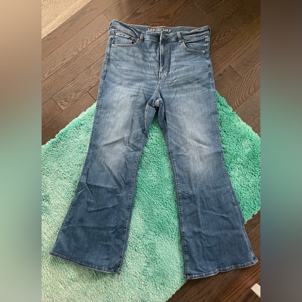 Blue Women's Jeans SUPER HIRISE FLARE 18 regular